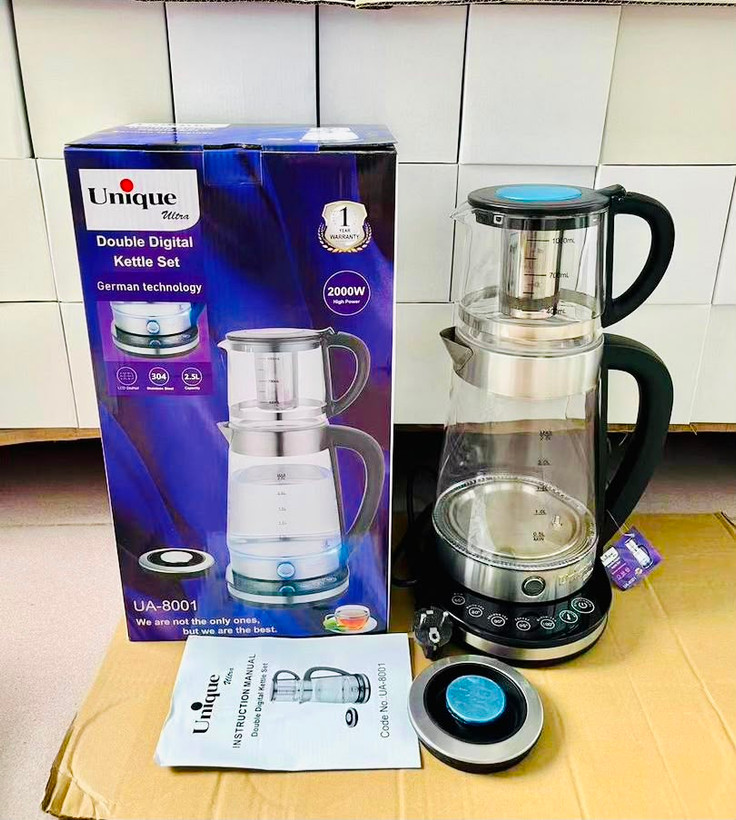 چایساز دوقلو رو همی برند یونیک ۲۰۰۰ وات ۲.۵ لیتر شیشه پیرکس برای قیمت عمده در روبیکا پیام دهید