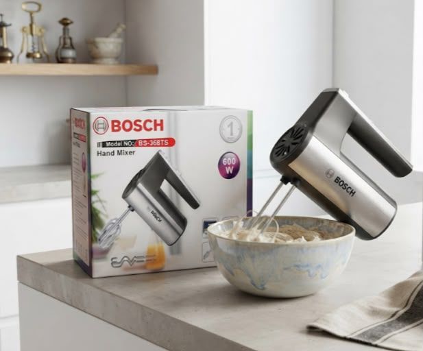 همزن برقی حرفه‌ای برند Bosch BS-368TS قدرت  600W  برای قیمت عمده در روبیکا پیام دهید
